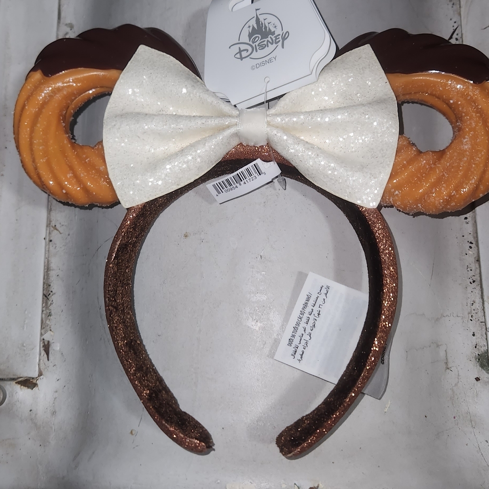 Disney Pretzel Ears Headband with Sparkling Bow